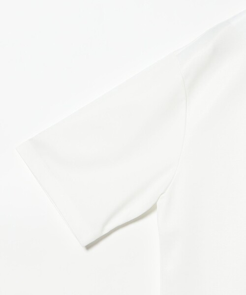 Demi-Luxe BEAMS（デミルクス ビームス）の「【1/9再値下げ】ポンチ ハーフスリーブ Tシャツ［手洗い可］（Tシャツ/カットソー・レディース・ホワイト/ダークブラウン・ONE SIZE）」の18枚目の写真
