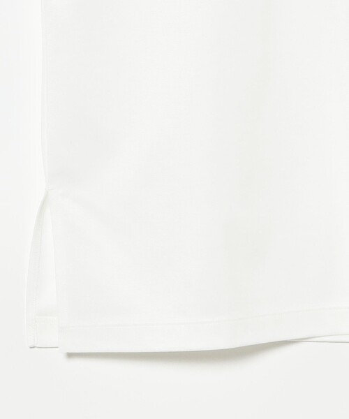 Demi-Luxe BEAMS（デミルクス ビームス）の「【1/9再値下げ】ポンチ ハーフスリーブ Tシャツ［手洗い可］（Tシャツ/カットソー・レディース・ホワイト/ダークブラウン・ONE SIZE）」の19枚目の写真