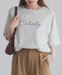 T-GRAPHICS メッセージ刺繍Tシャツ