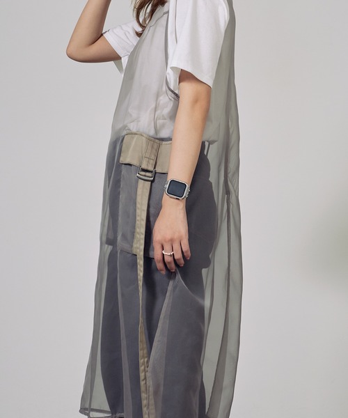 c/est(シーエ)の「c/est/シーエ ELSIE シア―チュニック 秋物 秋服 2026年秋冬(チュニック・レディース・ブラック/ベージュ・FREE)」の11枚目の写真