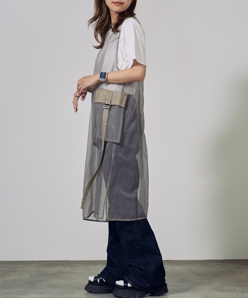 c/est(シーエ)の「c/est/シーエ ELSIE シア―チュニック 秋物 秋服 2026年秋冬(チュニック・レディース・ブラック/ベージュ・FREE)」の13枚目の写真