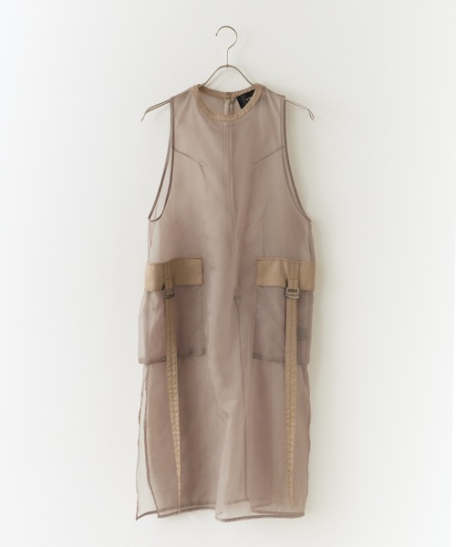c/est(シーエ)の「c/est/シーエ ELSIE シア―チュニック 秋物 秋服 2026年秋冬(チュニック・レディース・ブラック/ベージュ・FREE)」の9枚目の写真