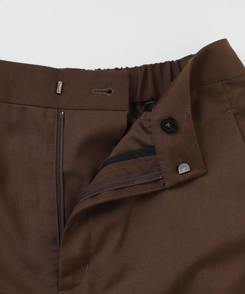 B.C STOCK（ベーセーストック）の「手洗い可 / ナチュラルフレアパンツ（スラックス・レディース・ブラウン/チャコールグレー・SMALL/MEDIUM）」の13枚目の写真