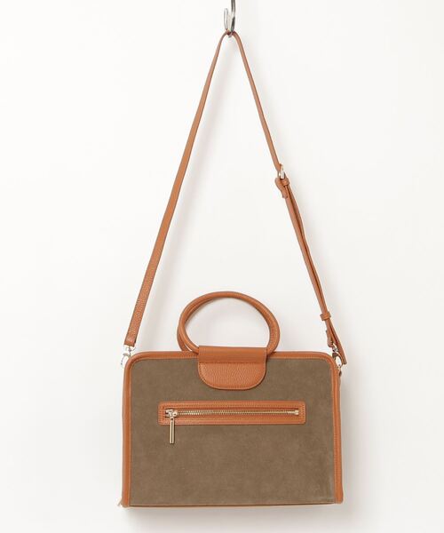 Beau're(ヴュレ)の「【BEAURE/ビュレ】Suede Classic ブリーフ Bag(ハンドバッグ・レディース・ブラウン系その他/カーキ・FREE)」の8枚目の写真
