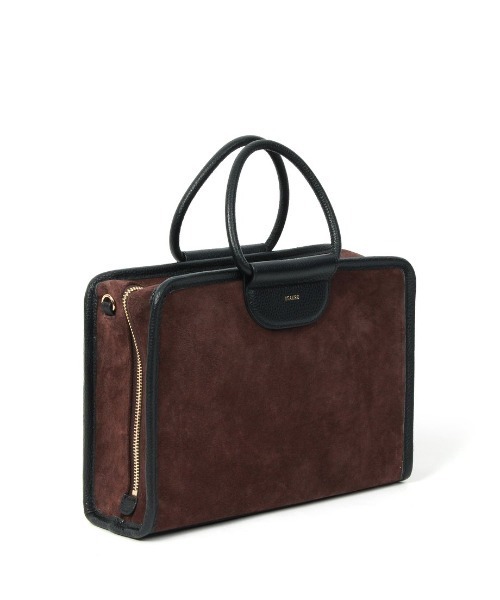 Beau're(ヴュレ)の「【BEAURE/ビュレ】Suede Classic ブリーフ Bag(ハンドバッグ・レディース・ブラウン系その他/カーキ・FREE)」の1枚目の写真