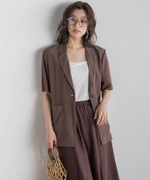 Droite lautreamont | TR強撚気流染めジャケット≪手洗い可能≫(テーラードジャケット)