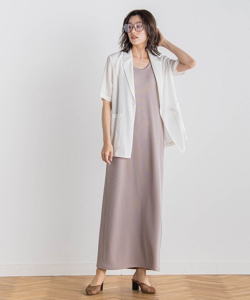 Droite lautreamont（ドロワットロートレアモン）の「TR強撚気流染めジャケット≪手洗い可能≫（テーラードジャケット・レディース・ブラック/ブラウン/オフホワイト・M）」の10枚目の写真