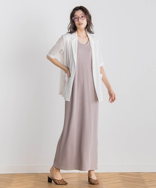 Droite lautreamont（ドロワットロートレアモン）の「TR強撚気流染めジャケット≪手洗い可能≫（テーラードジャケット・レディース・ブラック/ブラウン/オフホワイト・M）」の13枚目の写真