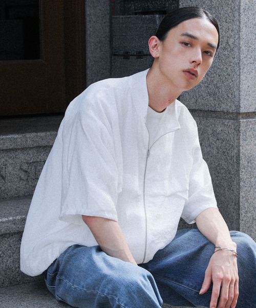 MDR(エムディアール)の「タック切替シアートップス(その他トップス・メンズ・オフホワイト/ブラック・L/M)」の21枚目の写真
