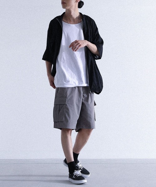 MDR(エムディアール)の「タック切替シアートップス(その他トップス・メンズ・オフホワイト/ブラック・L/M)」の7枚目の写真