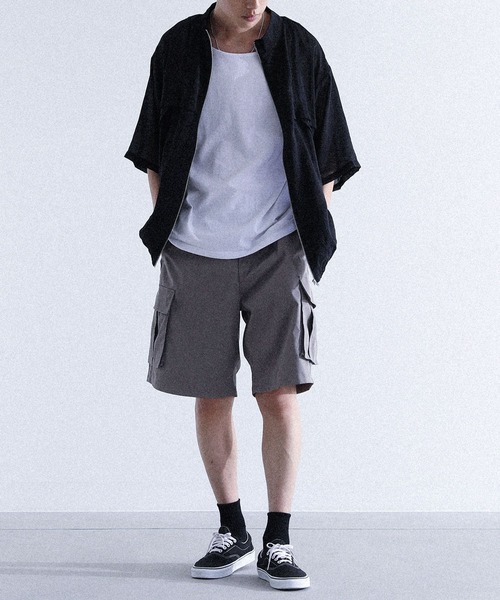 MDR(エムディアール)の「タック切替シアートップス(その他トップス・メンズ・オフホワイト/ブラック・L/M)」の6枚目の写真