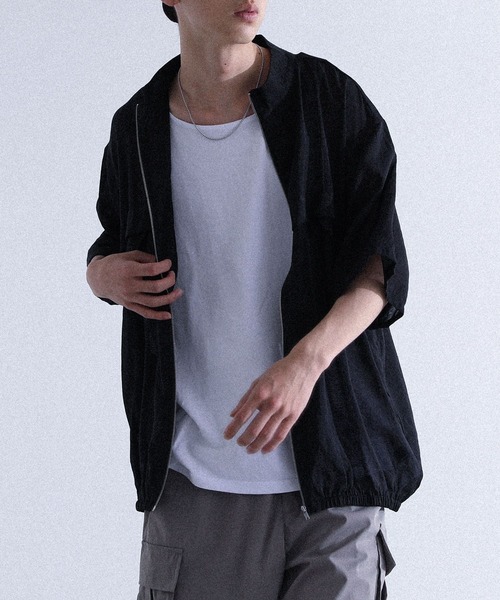 MDR(エムディアール)の「タック切替シアートップス(その他トップス・メンズ・オフホワイト/ブラック・L/M)」の4枚目の写真