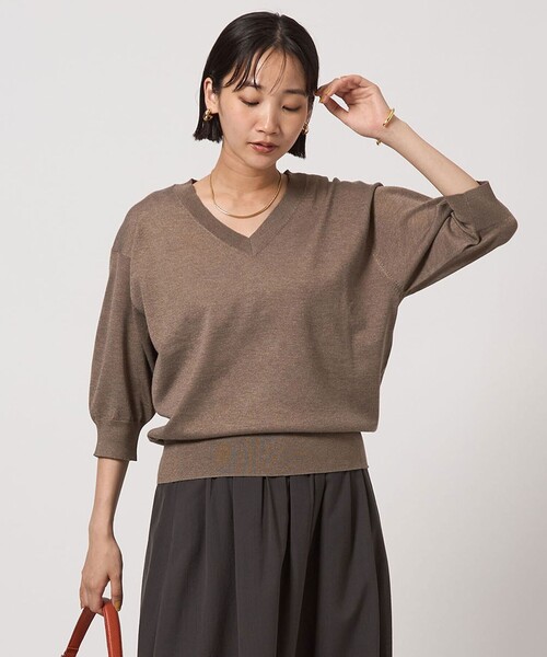 セール】ブライトフォルム Vネック ニット プルオーバー（ニット