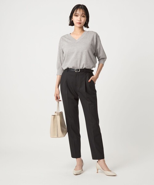 セール】ブライトフォルム Vネック ニット プルオーバー（ニット