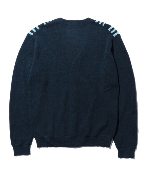 BEAMS PLUS(ビームスプラス)の「14ゲージ ボーンストライプ カーディガン(カーディガン/ボレロ・メンズ・ブラック/ブラウン/オリーブ/ネイビー・S/M/L/XL)」の9枚目の写真