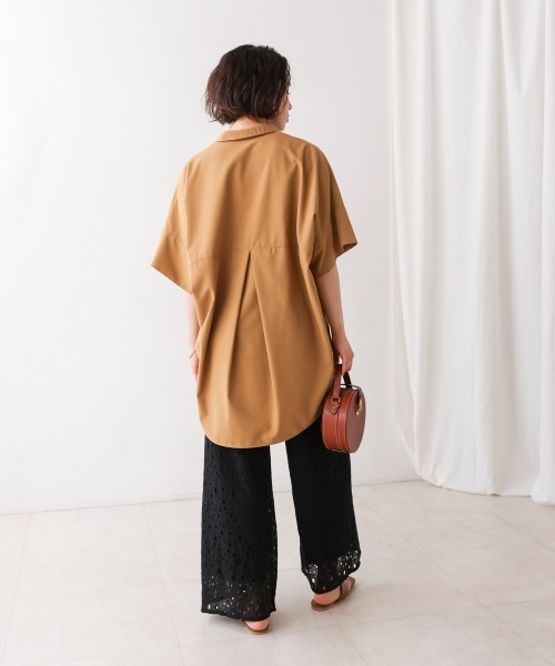 Bou Jeloud（ブージュルード）の「フラワーモチーフワイドパンツ（その他パンツ・レディース・ブラック/オフホワイト・38）」の21枚目の写真