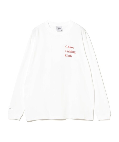 Chaos Fishing Club(カオスフィッシングクラブ)の「Chaos Fishing Club / 七芒星 T-Shirt L/S(Tシャツ/カットソー・メンズ・ホワイト・X-LARGE/MEDIUM)」の2枚目の写真