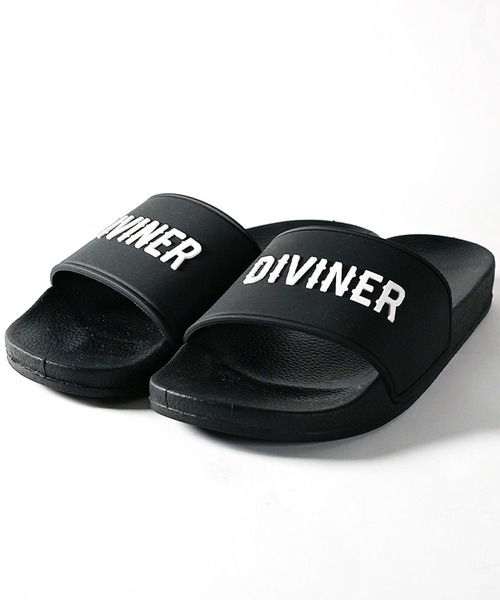 DIVINER(ディヴァイナー)の「【OWNROOTS】 Unevenness Logo Shower Sandal サンダル メンズ シャワーサンダル(スニーカー・メンズ・ブラック・MEDIUM/LARGE)」の4枚目の写真