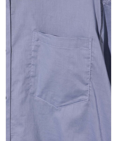 MIDIUMISOLID(ミディウミソリッド)の「MIDIUMISOLID for Ladies ハーフスリーブワイドシャツ(シャツ/ブラウス・レディース・オフホワイト/ブルー/ブラック/パープル・FREE)」の21枚目の写真