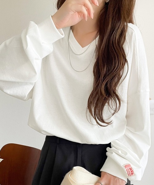 セール】《JaVa ジャバコラボ》シンプルなのに、存在感。綿100％V