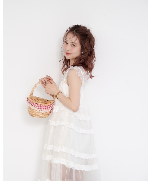 JUMELLE（ジュメロ）の「フリルカップ付きキャミ（キャミソール・レディース・ベージュ/ホワイト・FREE）」の19枚目の写真