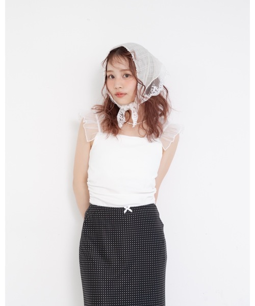 JUMELLE（ジュメロ）の「フリルカップ付きキャミ（キャミソール・レディース・ベージュ/ホワイト・FREE）」の20枚目の写真