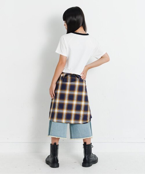 algy（アルジー）の「ギャザーミニトップス（Tシャツ/カットソー・キッズ・ブラック/レッド/オフホワイト・SMALL/MEDIUM/X-SMALL/XX-SMALL）」の8枚目の写真