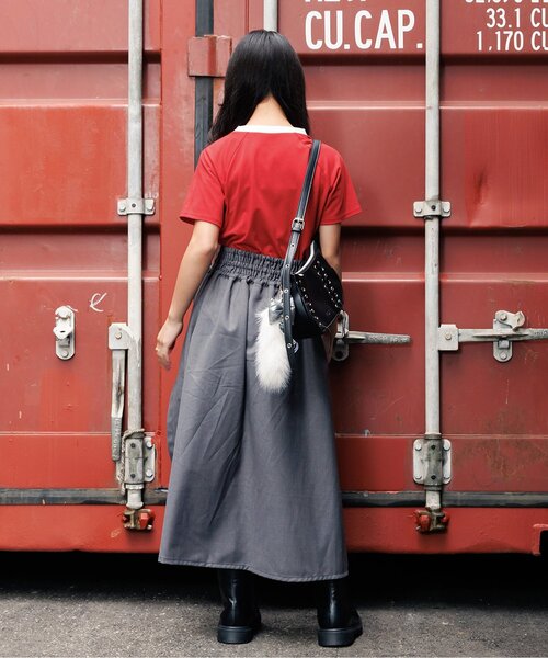 algy（アルジー）の「ギャザーミニトップス（Tシャツ/カットソー・キッズ・ブラック/レッド/オフホワイト・SMALL/MEDIUM/X-SMALL/XX-SMALL）」の10枚目の写真