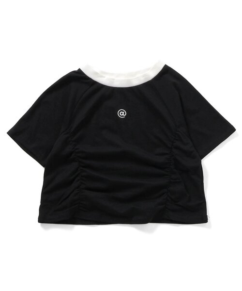 algy（アルジー）の「ギャザーミニトップス（Tシャツ/カットソー・キッズ・ブラック/レッド/オフホワイト・SMALL/MEDIUM/X-SMALL/XX-SMALL）」の12枚目の写真