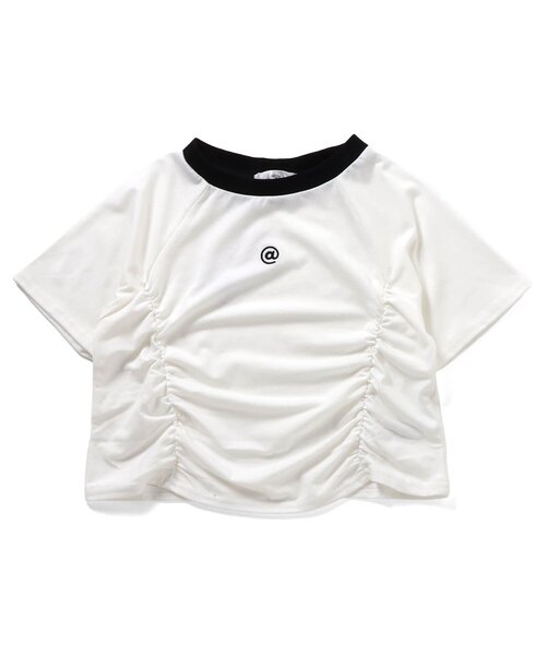 algy（アルジー）の「ギャザーミニトップス（Tシャツ/カットソー・キッズ・ブラック/レッド/オフホワイト・SMALL/MEDIUM/X-SMALL/XX-SMALL）」の13枚目の写真