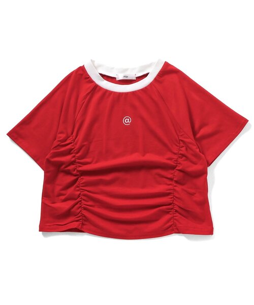 algy（アルジー）の「ギャザーミニトップス（Tシャツ/カットソー・キッズ・ブラック/レッド/オフホワイト・SMALL/MEDIUM/X-SMALL/XX-SMALL）」の14枚目の写真