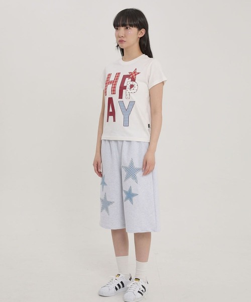 WaiKei（ワイケイ）の「【UNISEX】Wai Kei／ハッピーパッチワークT（Tシャツ/カットソー・レディース・ブラック/ホワイト/ネイビー・SMALL/MEDIUM）」の14枚目の写真