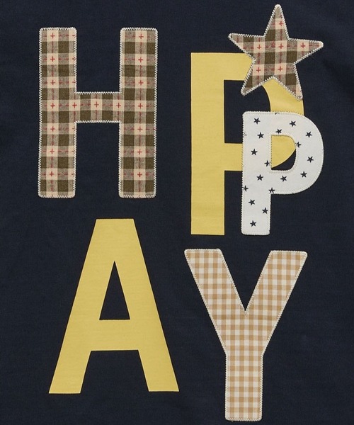 WaiKei（ワイケイ）の「【UNISEX】Wai Kei／ハッピーパッチワークT（Tシャツ/カットソー・レディース・ブラック/ホワイト/ネイビー・SMALL/MEDIUM）」の7枚目の写真