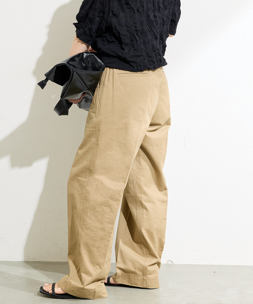 JOURNAL STANDARD（ジャーナルスタンダード）の「【BURK / バーク】ベルトツキチノパンツ（チノパンツ・レディース・ベージュ/ネイビー・MEDIUM/LARGE）」の8枚目の写真