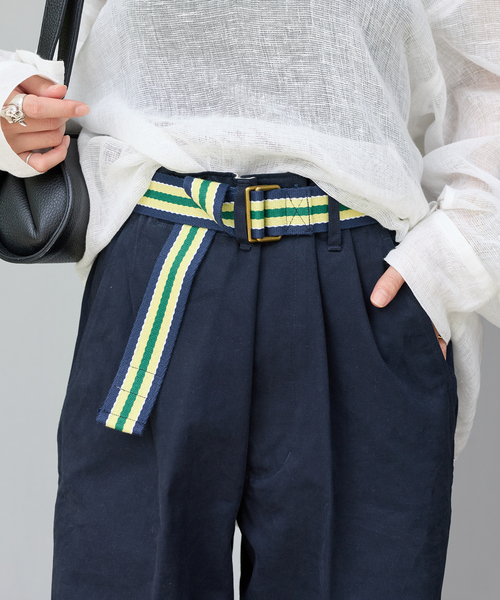 JOURNAL STANDARD（ジャーナルスタンダード）の「【BURK / バーク】ベルトツキチノパンツ（チノパンツ・レディース・ベージュ/ネイビー・MEDIUM/LARGE）」の12枚目の写真