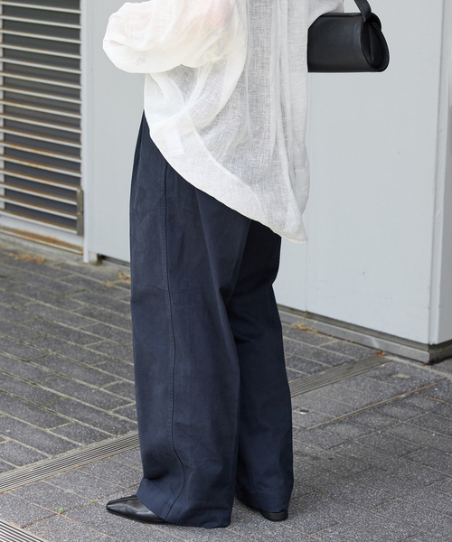 JOURNAL STANDARD（ジャーナルスタンダード）の「【BURK / バーク】ベルトツキチノパンツ（チノパンツ・レディース・ベージュ/ネイビー・MEDIUM/LARGE）」の13枚目の写真