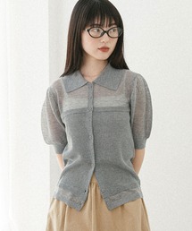 ベロアパイルSQUAREネックトップス　ヘザーグレー Heather｜ヘザーのトップス（グレー/灰色系）通販 - ZOZOTOWN