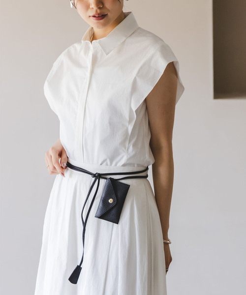 AULENTTI（オウレンティ）の「AULENTTI/オウレンティ カードケース付きベルト（ベルト・レディース・ブラック/シルバー・FREE）」の10枚目の写真