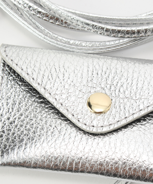 AULENTTI（オウレンティ）の「AULENTTI/オウレンティ カードケース付きベルト（ベルト・レディース・ブラック/シルバー・FREE）」の8枚目の写真