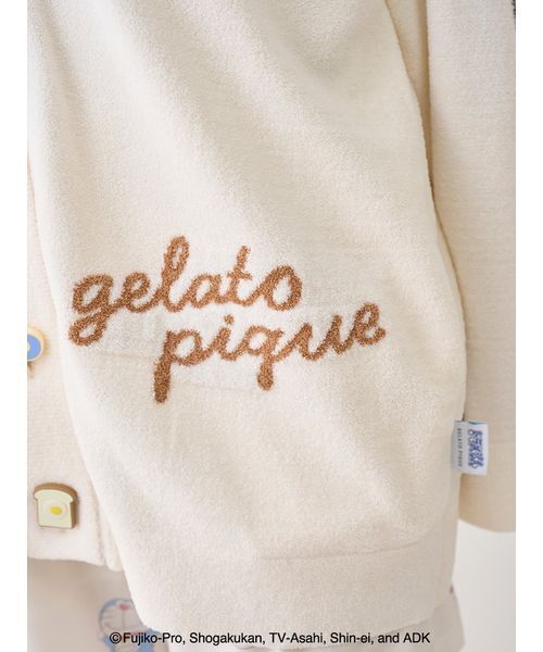 gelato pique（ジェラートピケ）の「【ドラえもん】【ユニセックス】おはようおやすみカーディガン（ルームウェア/パジャマ・レディース・チャコールグレー/オフホワイト・M-L/S-M）」の12枚目の写真