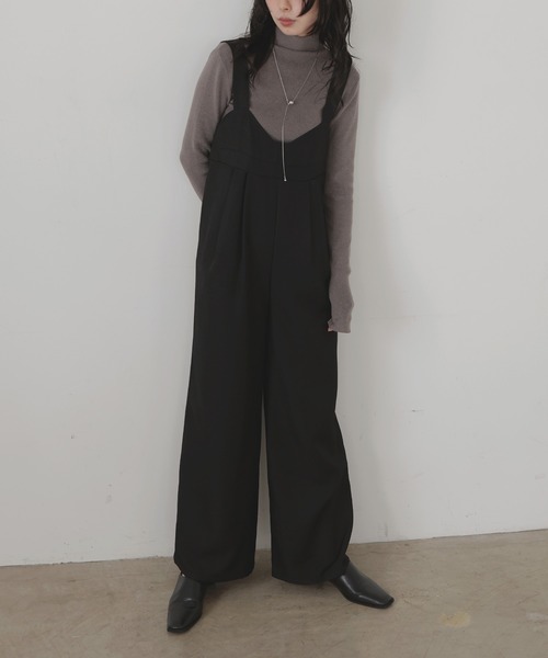 セール】ビスチェデザインオールインワン（つなぎ/オールインワン