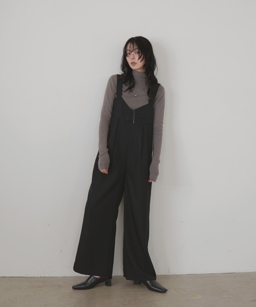 セール】ビスチェデザインオールインワン（つなぎ/オールインワン
