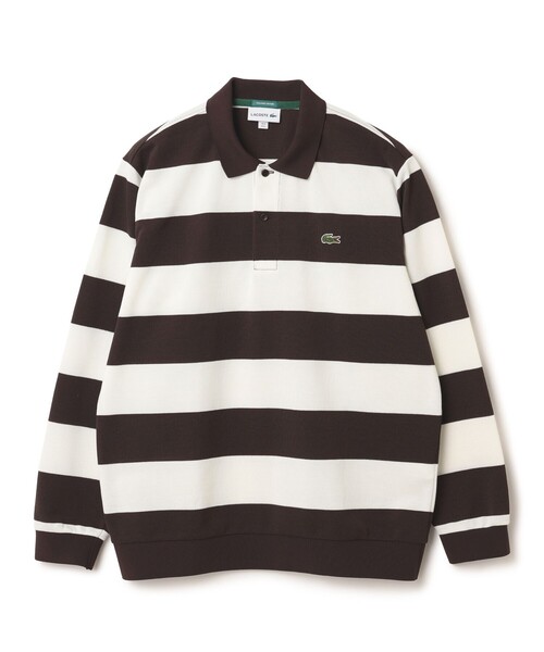 LACOSTE（ラコステ）の「【別注】LACOSTE / ボーダー ロングスリーブ ポロシャツ（ポロシャツ・メンズ・ホワイト系その他/グリーン系その他/グレー系その他・MEDIUM/LARGE/X-LARGE/SMALL）」の16枚目の写真