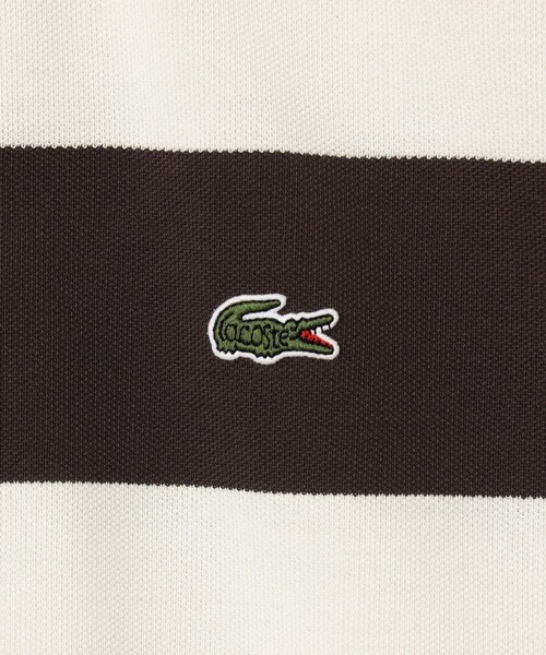 LACOSTE（ラコステ）の「【別注】LACOSTE / ボーダー ロングスリーブ ポロシャツ（ポロシャツ・メンズ・ホワイト系その他/グリーン系その他/グレー系その他・MEDIUM/LARGE/X-LARGE/SMALL）」の17枚目の写真