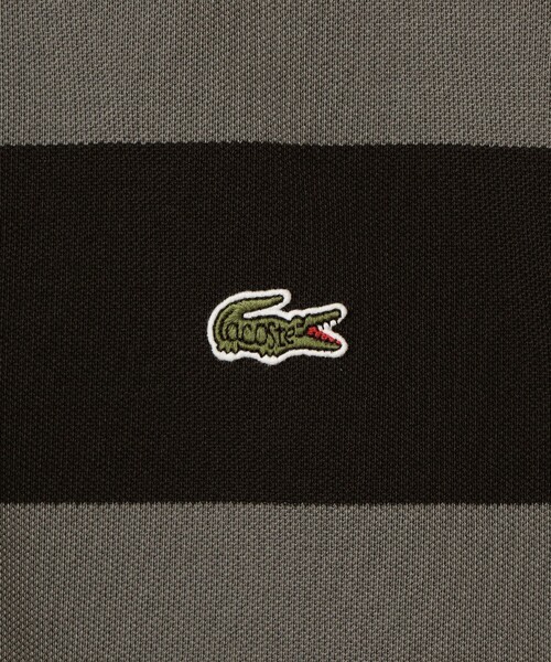 LACOSTE（ラコステ）の「【別注】LACOSTE / ボーダー ロングスリーブ ポロシャツ（ポロシャツ・メンズ・ホワイト系その他/グリーン系その他/グレー系その他・MEDIUM/LARGE/X-LARGE/SMALL）」の21枚目の写真