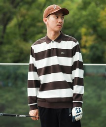 BEAMS GOLF（ビームスゴルフ）の「【別注】LACOSTE / ボーダー ロングスリーブ ポロシャツ（ポロシャツ）」