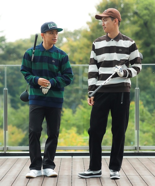 LACOSTE（ラコステ）の「【別注】LACOSTE / ボーダー ロングスリーブ ポロシャツ（ポロシャツ・メンズ・ホワイト系その他/グリーン系その他/グレー系その他・MEDIUM/LARGE/X-LARGE/SMALL）」の12枚目の写真