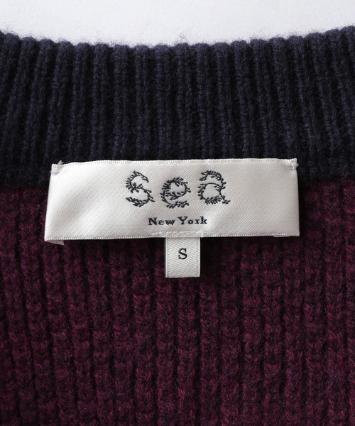 U by SPICK&SPAN(ユーバイスピックアンドスパン)の「SEA NEW YORK /シー ニューヨークARCHER VARSITY KNIT L/SLV C(その他アウター・レディース・ネイビー・SMALL)」の7枚目の写真