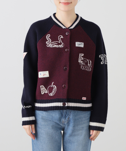U by SPICK&SPAN(ユーバイスピックアンドスパン)の「SEA NEW YORK /シー ニューヨークARCHER VARSITY KNIT L/SLV C(その他アウター・レディース・ネイビー・SMALL)」の10枚目の写真