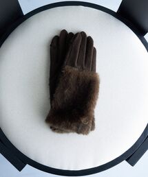 LANVIN en Bleu（ランバンオンブルー）の「フェイクファージャージーグローブ（手袋）」